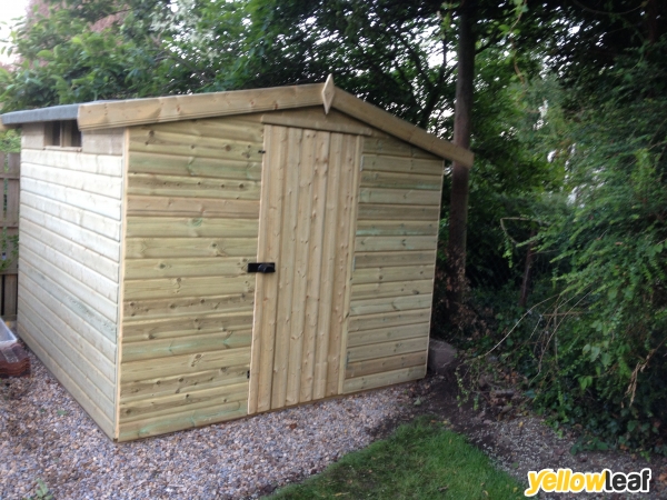 SEB MADE TO MEASURE BESPOKE SHEDS PLAYHOUSES SUMMERHOUSES LOG CABINS DECKING