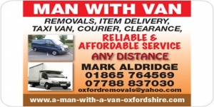 Man & Van Oxfordshire Removals